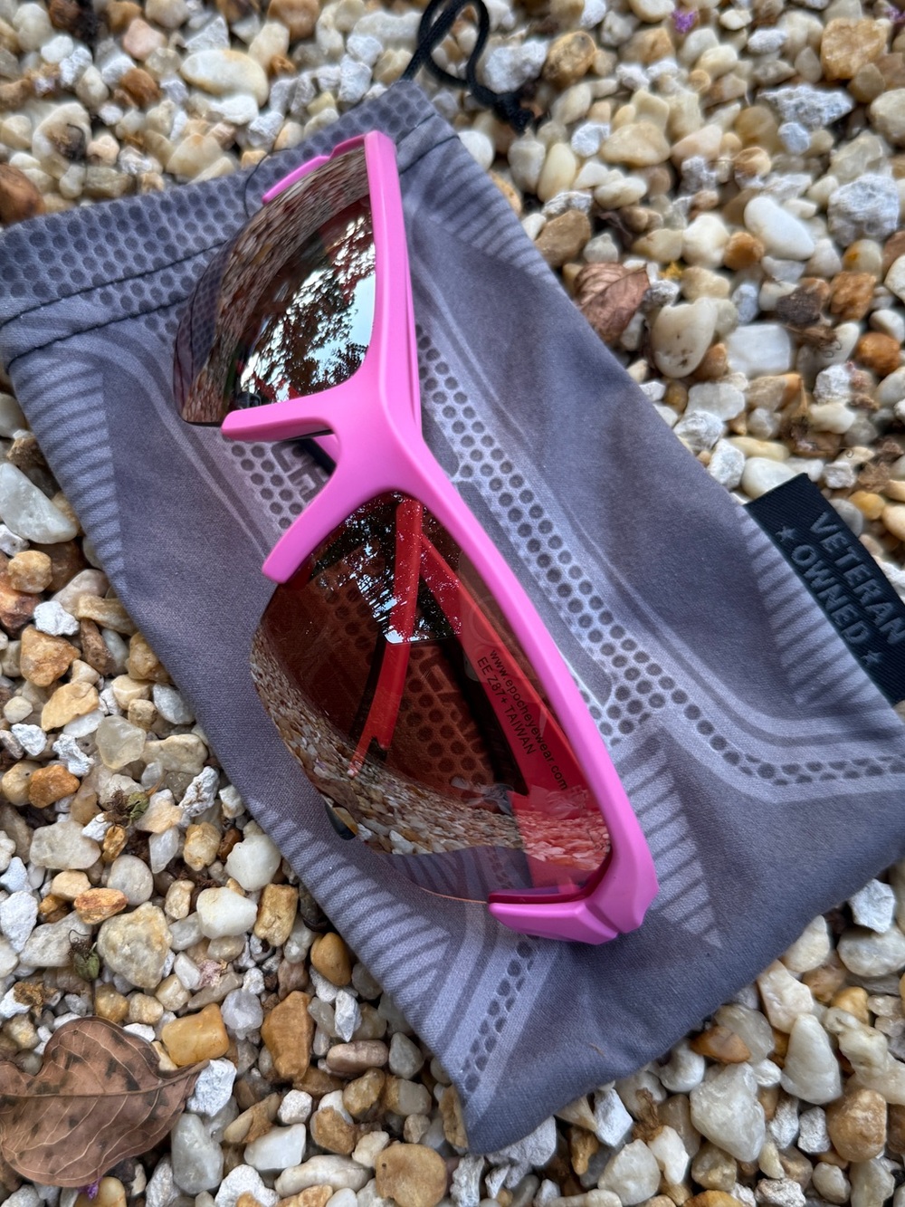 Pink Sport Wrap Sunglasses - Women's Fashion Shades